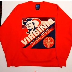 Adult Large Vintage Virginia Cavaliers Pullover Sweatshirt